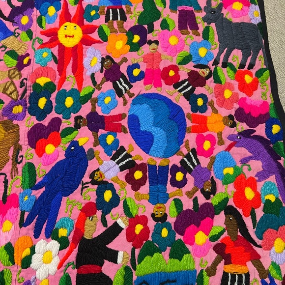 Hand embroidered Ethnic Wall Hanging or Tapestry - Picture 4 of 9